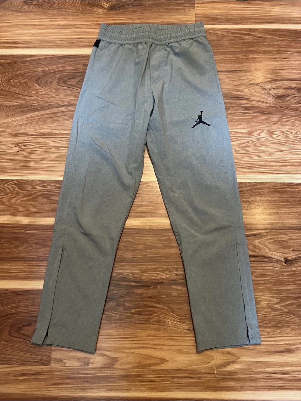 Jordan Gray Men's Track Joggers with Black Jump-man Size small 8/10
